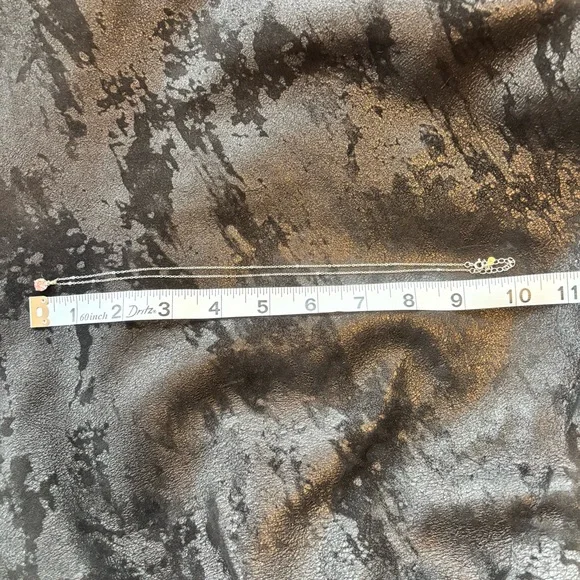 1ct Pink.925 Moissanite Necklace Solitaire (20 inch Sterling Silver Chain - Picture 6 of 7